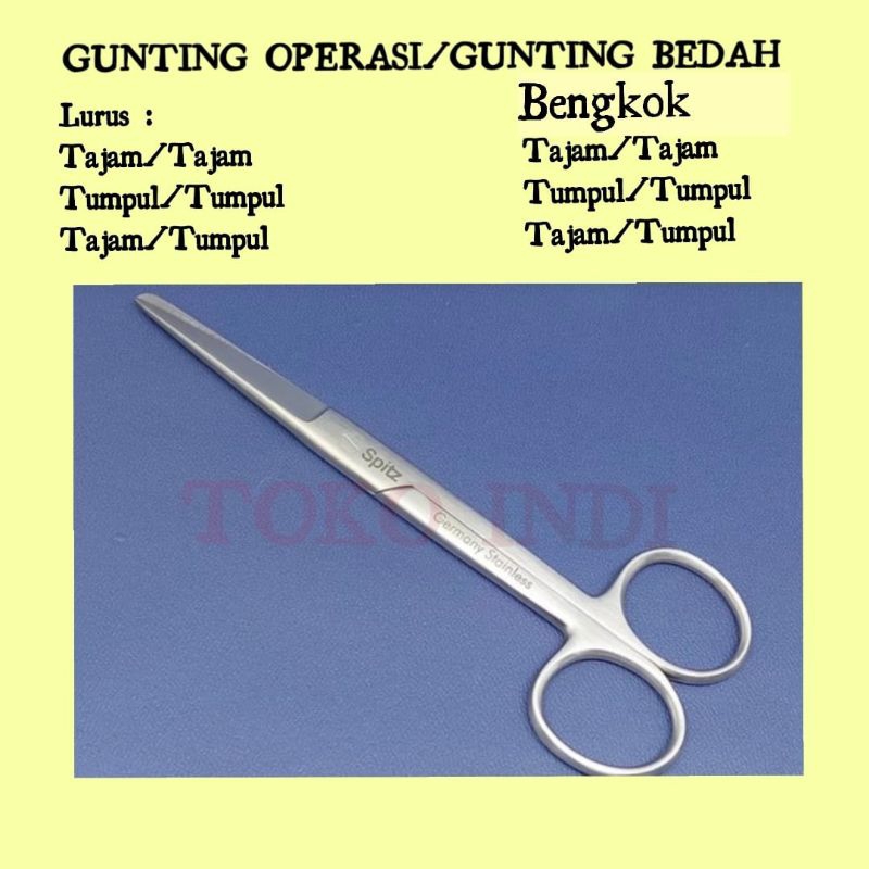 Gunting Bedah/Gunting Operasi/Instrumen Alat Bedah