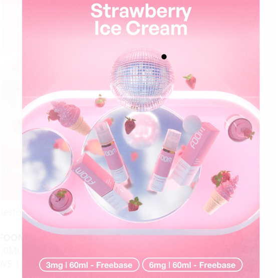 FOOM STRAWBERRY ICE CREAM 60 MILI