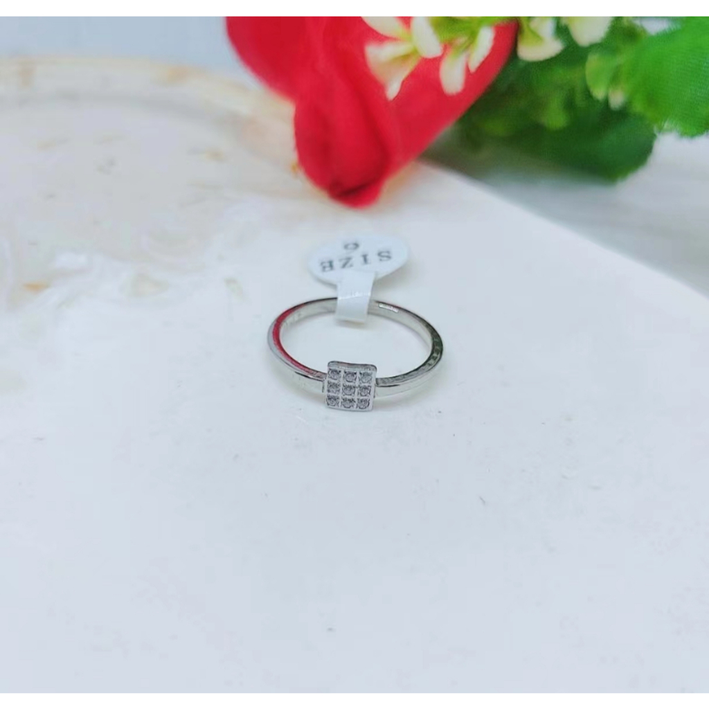 Cincin Titanium Permata Perhiasan  Fashion R25