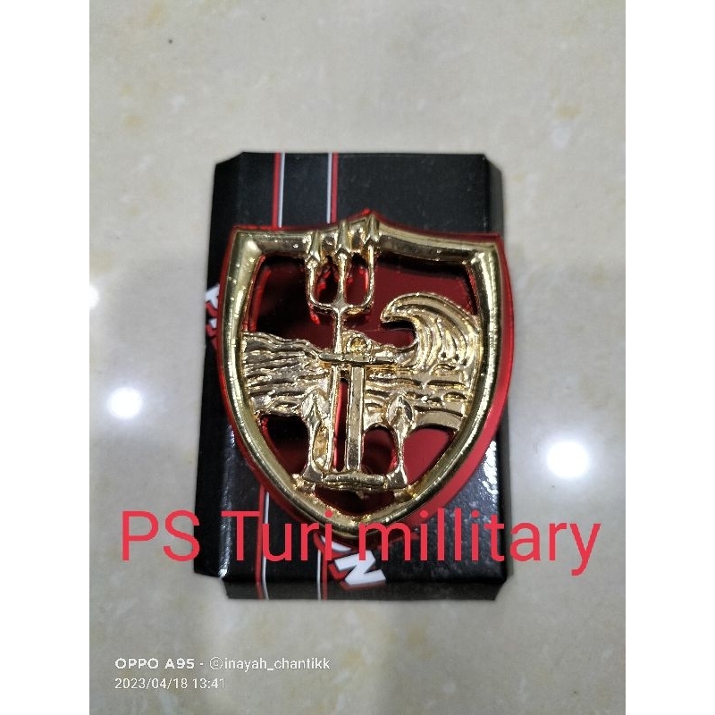 EMBLEM TRISULA AKRILIK /EMBLEM BARET TNI AL MIKA