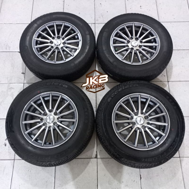 VELG RACING SECOND TYPE VOSSEN R14 BAUT 4X100-114 + BAN 185/70 R14 - 195/70 R14