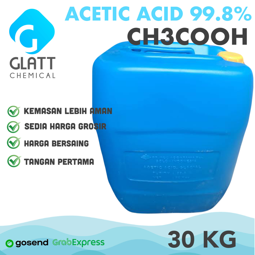 

Cuka Dapur Murni Asetat 30 Kg - CH3COOH - B i a n g Cuka Food Grade