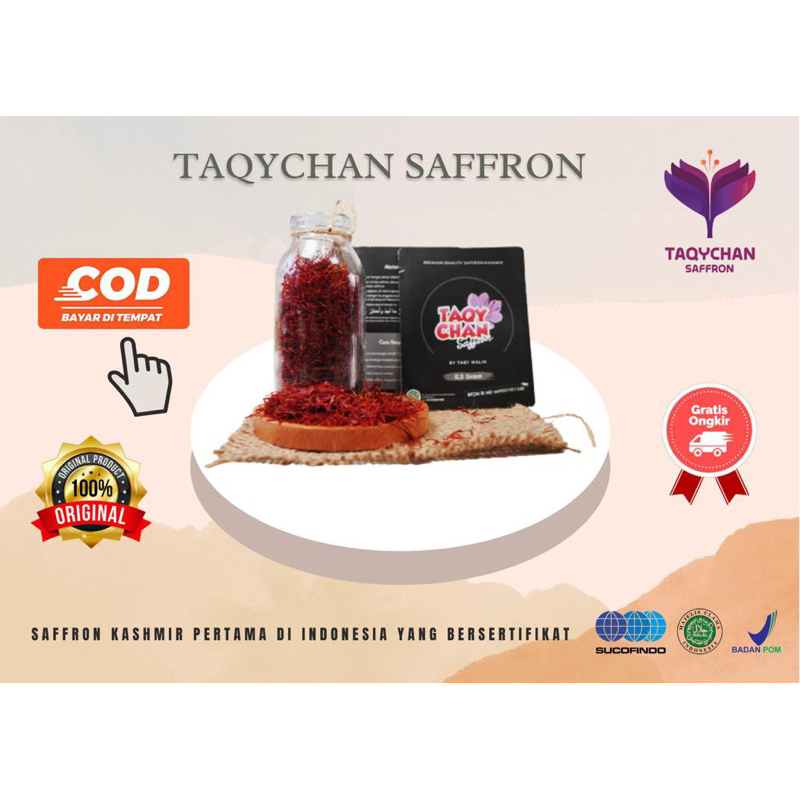 

[READY SIAP KIRIM] TAQYCHAN SAFFRON KASHMIR 0,5 GRAM BY TAQY MALIK
