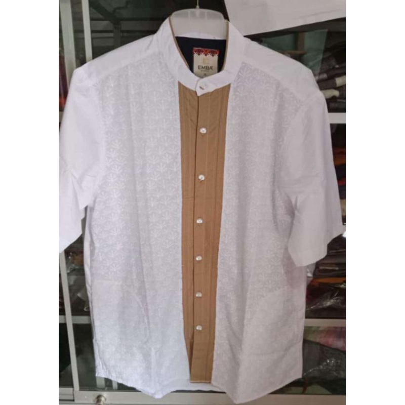 kemeja cressida/ kemeja emba  lengan pendek