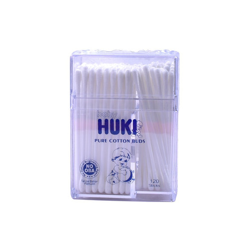 Huki Baby Cotton Buds Double Box Isi 120 sticks