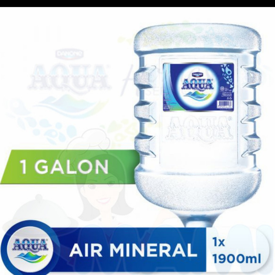 

air mineral aqua galon 19liter 19lt plus galon