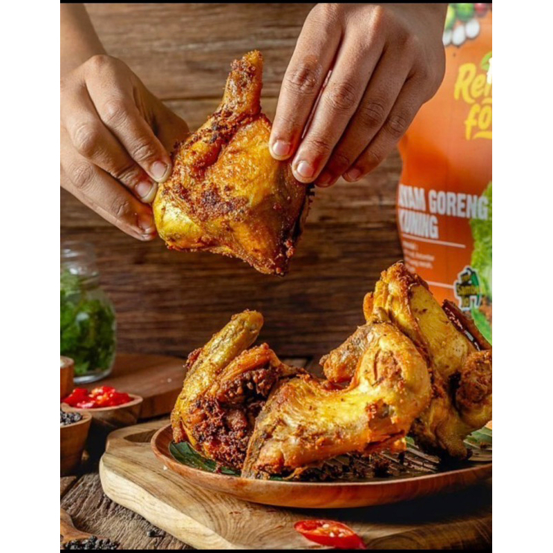 

Ayam Lele Nila Ungkep Bumbu Kuning Siap Goreng / Masak + Sambal Terasi