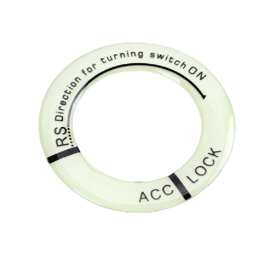 Stiker Ring Lubang Kunci Starter Mobil Motor Gid 3D Luminous