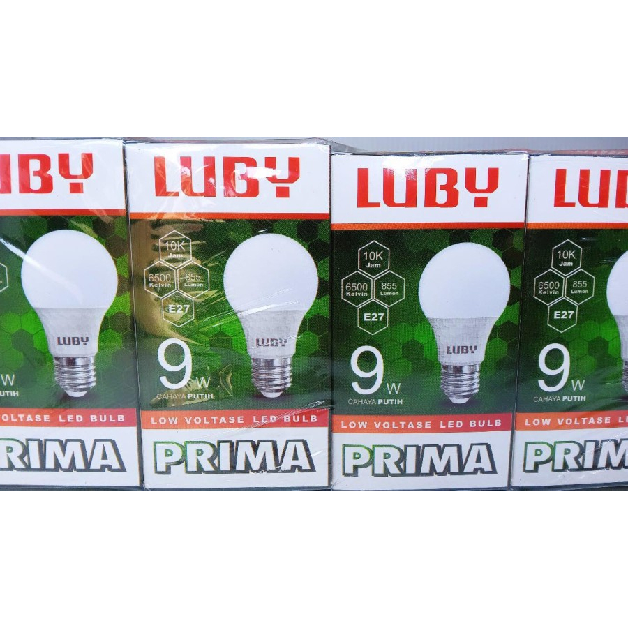 Lampu Luby Prima 9W / 9 Watt (1 DUS / Karton isi 100pcs)