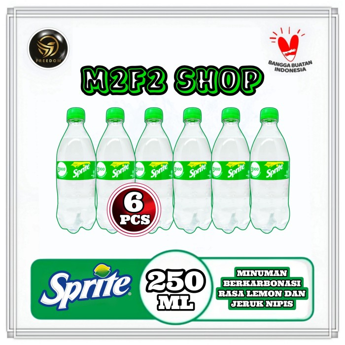 

Sprite Original MInuman Bersoda Botol Plastik Pet - 250 ml (Kemasan 6 Pcs)