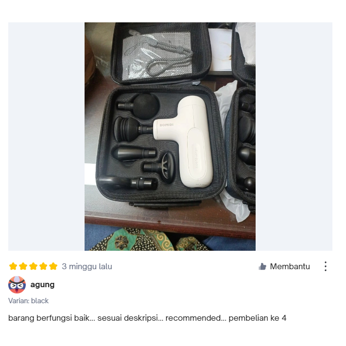 BOMIDI Portable Mini Portable Massage Gun M1 Alat Pijat Elektrik