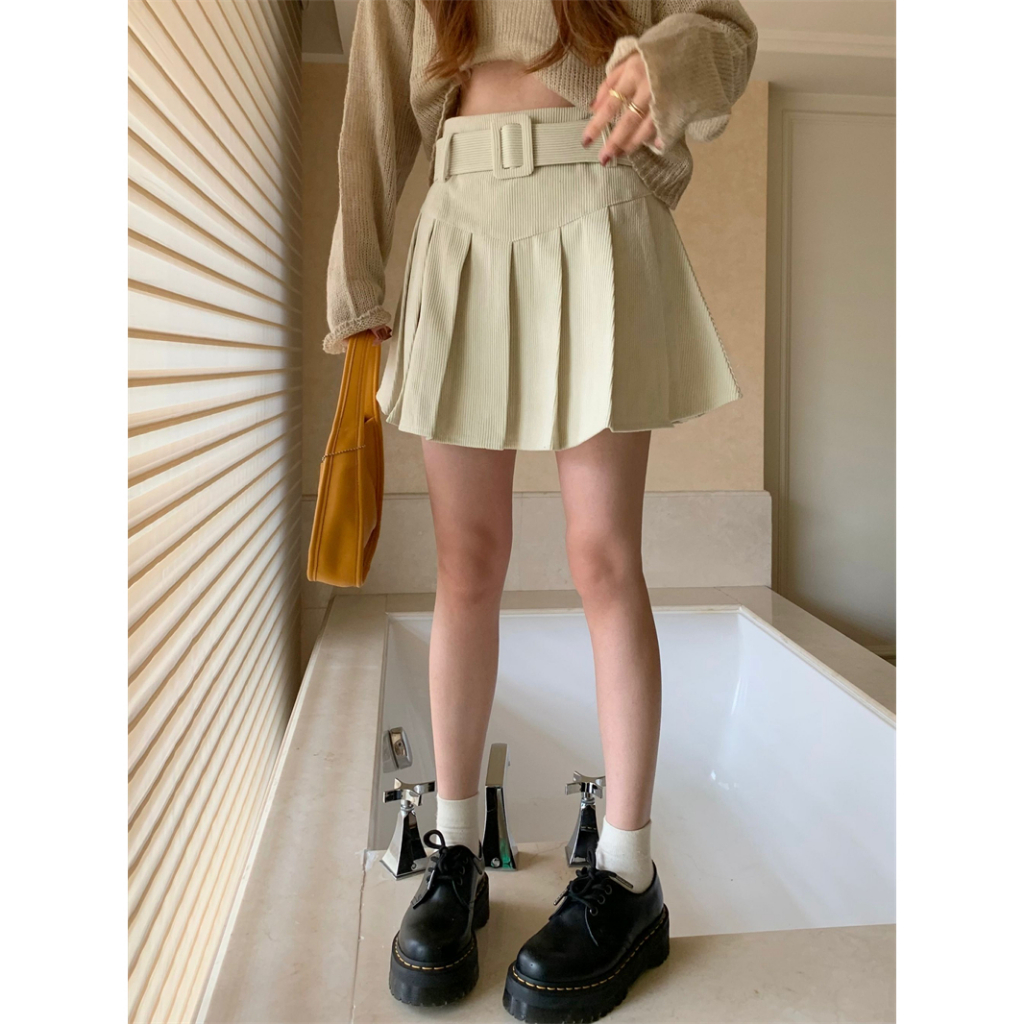 Rok Korean Style Pendek Plisket Rok Mini Skirt Mini