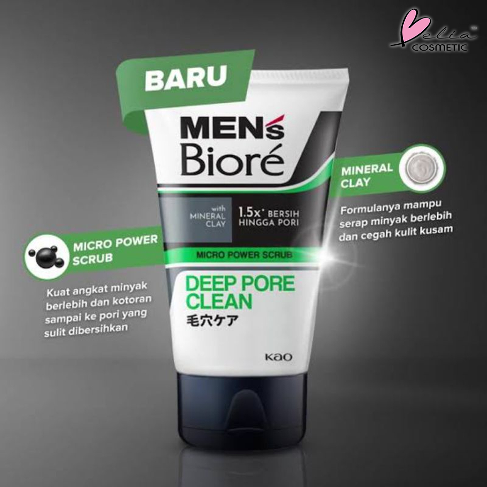 ❤ BELIA ❤ MEN'S BIORE Facial Wash 100g | Facial Foam | Cool Oil Clear | Bright Energy | Gentle &amp; Clean Acne Skincare Sabun Cuci Muka Pembersih Wajah