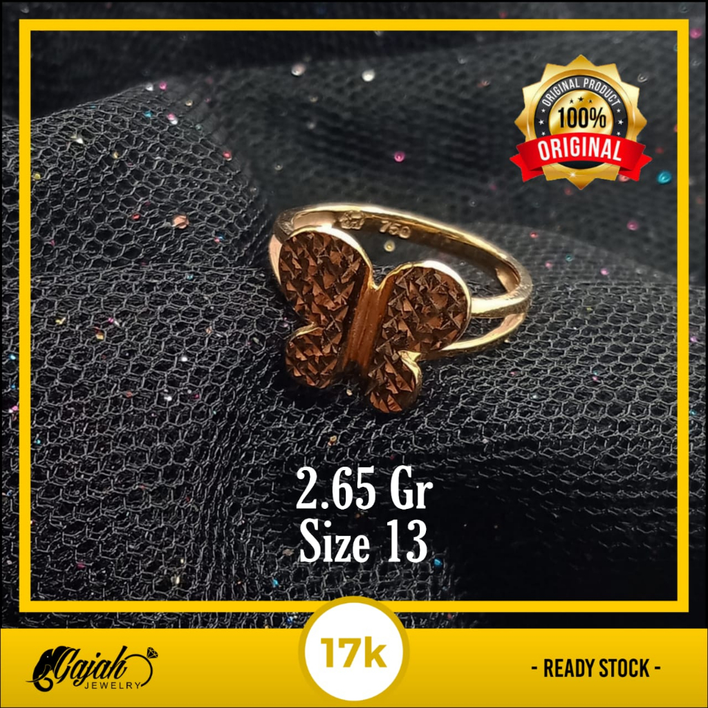 Cincin Emas 17K - 2.65 Gr Kadar 750 - 4777