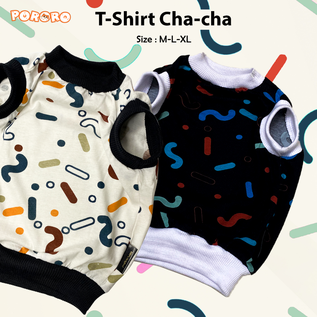 Pororo - Baju Kucing T-shirt Kucing Murah Lucu Motif Chacha