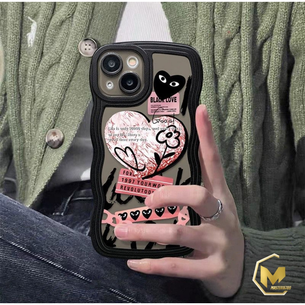 SS814 SOFTCASE TPU FASHION LOVE GRAFITI FOR IPHONE 6 7 8 6+ 7+ 8+ X XS XR XS MAX 11 12 13 14 PRO MAX MA4283