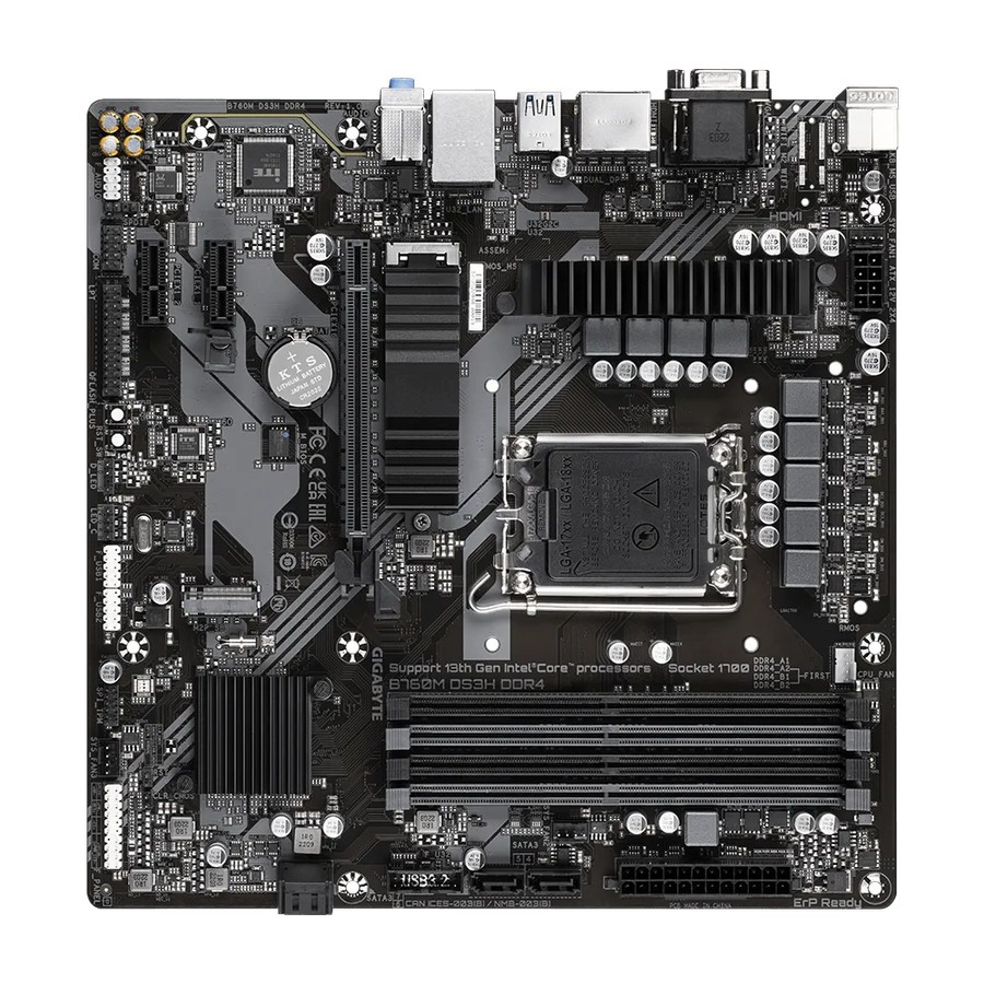 Motherboard Gigabyte B760M DS3H DDR4 - Intel LGA1700