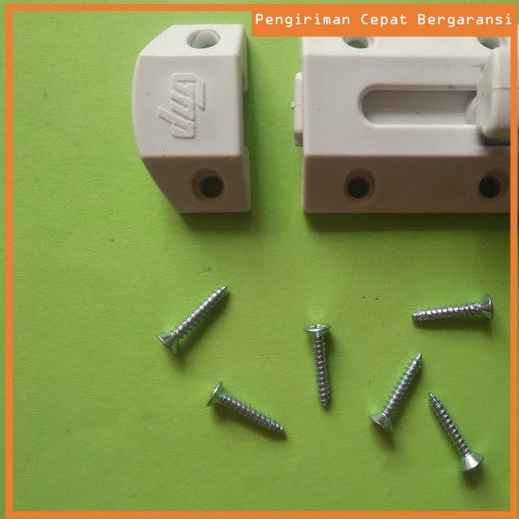 GRENDEL SLOT PLASTIK PVC / GRENDEL PINTU KAMAR MANDI