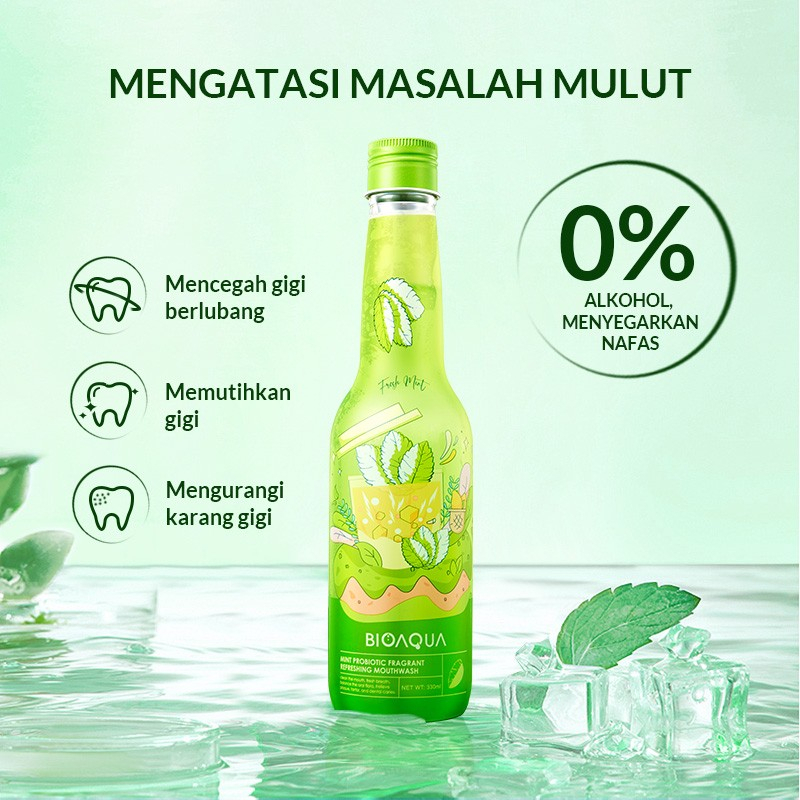 𝐑𝐀𝐃𝐘𝐒𝐀 - BIOAQUA Mouthwash Botol Obat Kumur 330ml