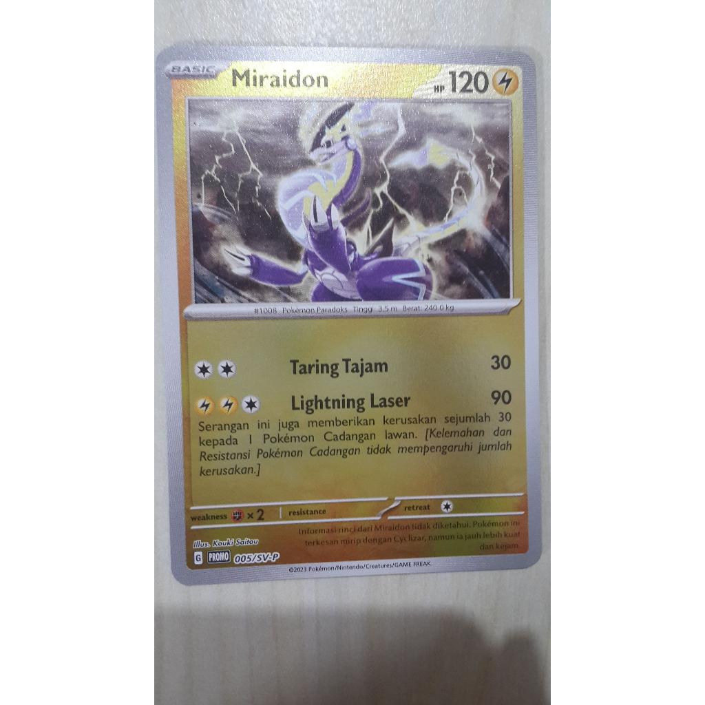 POKEMON TCG INDONESIA MIRAIDON PROMO 005/SV-P