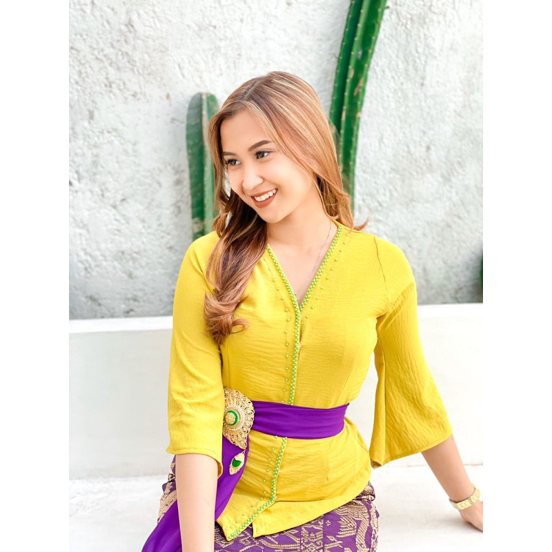 kebaya jadi model kimono payet bahan airflow