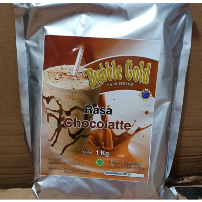 

Bubuk Minuman Es Blender Bubble Gold Rasa Chocolatte Kemasan 1 Kg