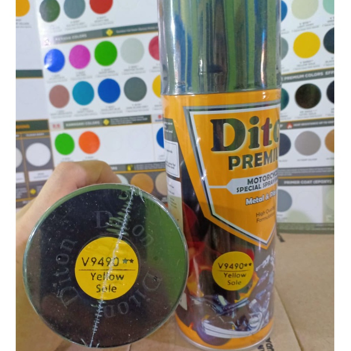 DITON Premium Pilok Pilox Cat Semprot Warna Vespa Colors - V 9490** Yellow Sole (400cc)