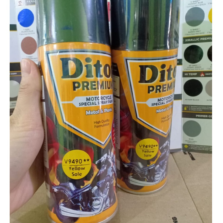 DITON Premium Pilok Pilox Cat Semprot Warna Vespa Colors - V 9490** Yellow Sole (400cc)