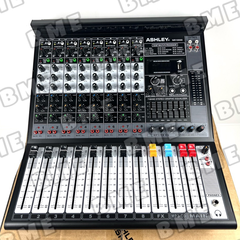 POWER MIXER 8ch ASHLEY NR 10000 /NR1000 ORIGINAL 8 CHANEL TENAGA BESAR