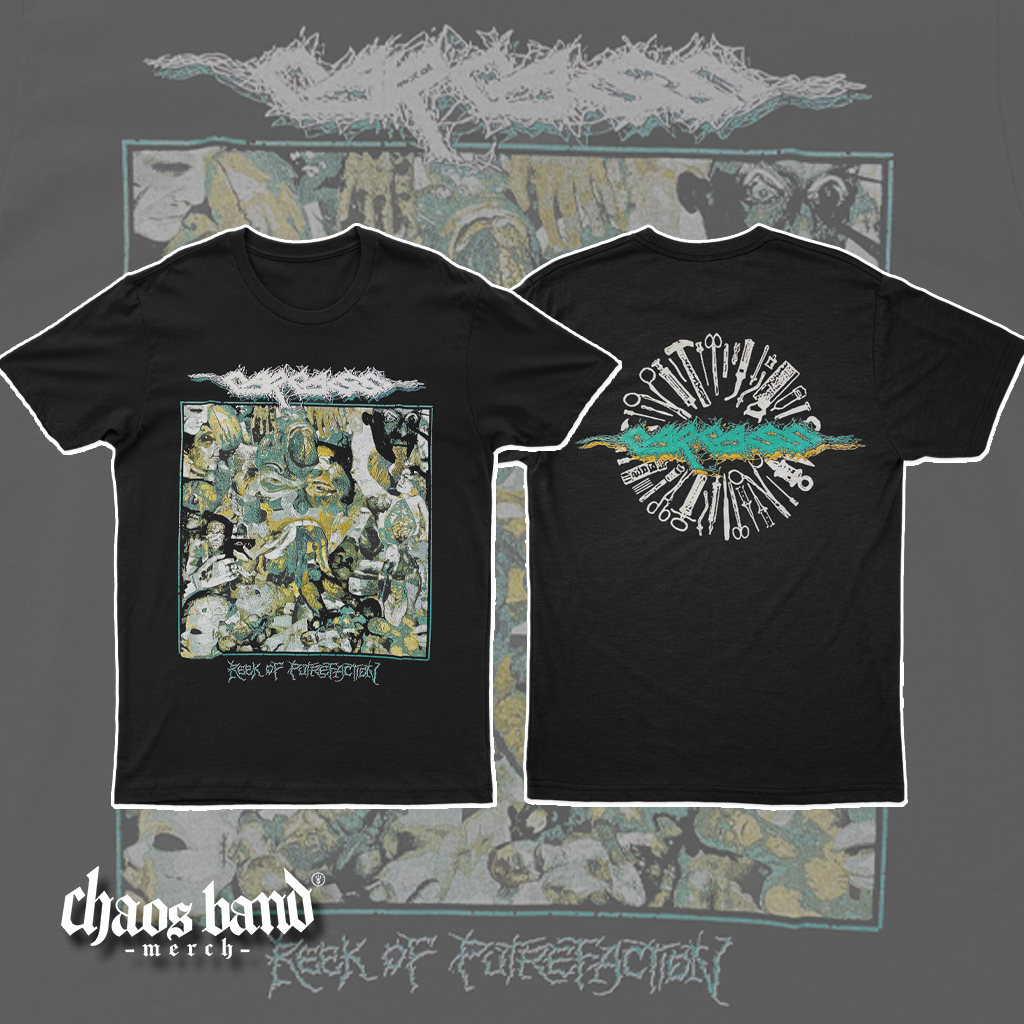 CARCASS - REEK OF PUTREFACTION (Back Print) Kaos Band