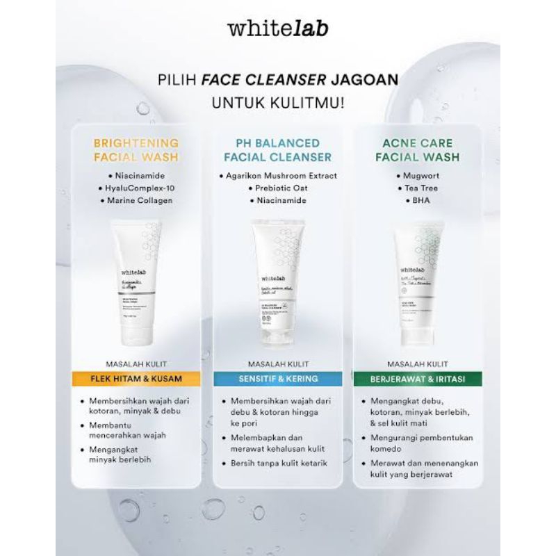 Whitelab Facial Wash 100g