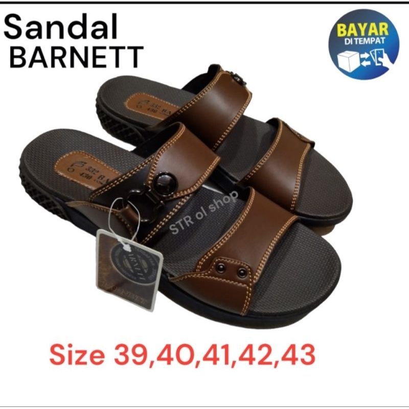 SANDAL SLOP BARENETT ECCO 01 PESTA PRIA TRENDY, SEHARI HARI MASA KINI LEBARAN TERBARU//BISA COD.