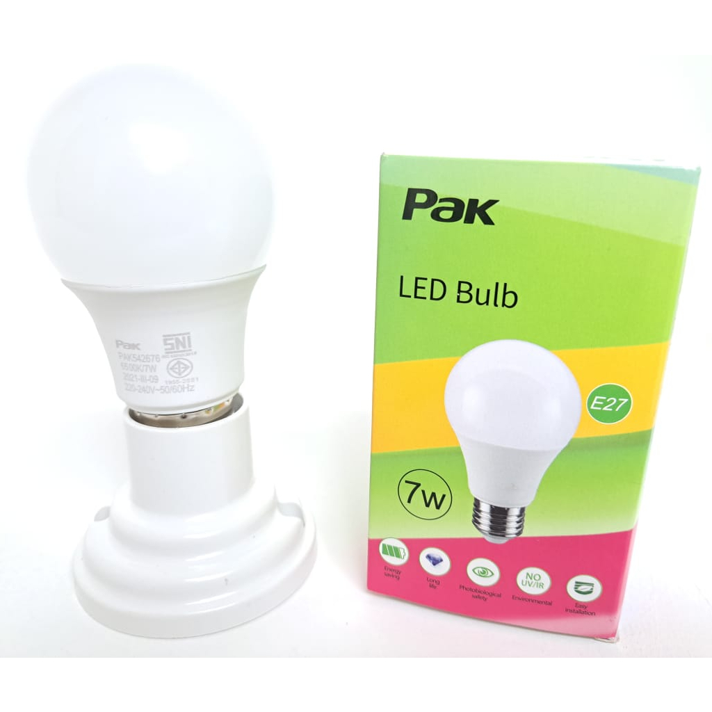 Lampu Bohlam Led Bulb PAK Natural White Kuning Semu 4000K