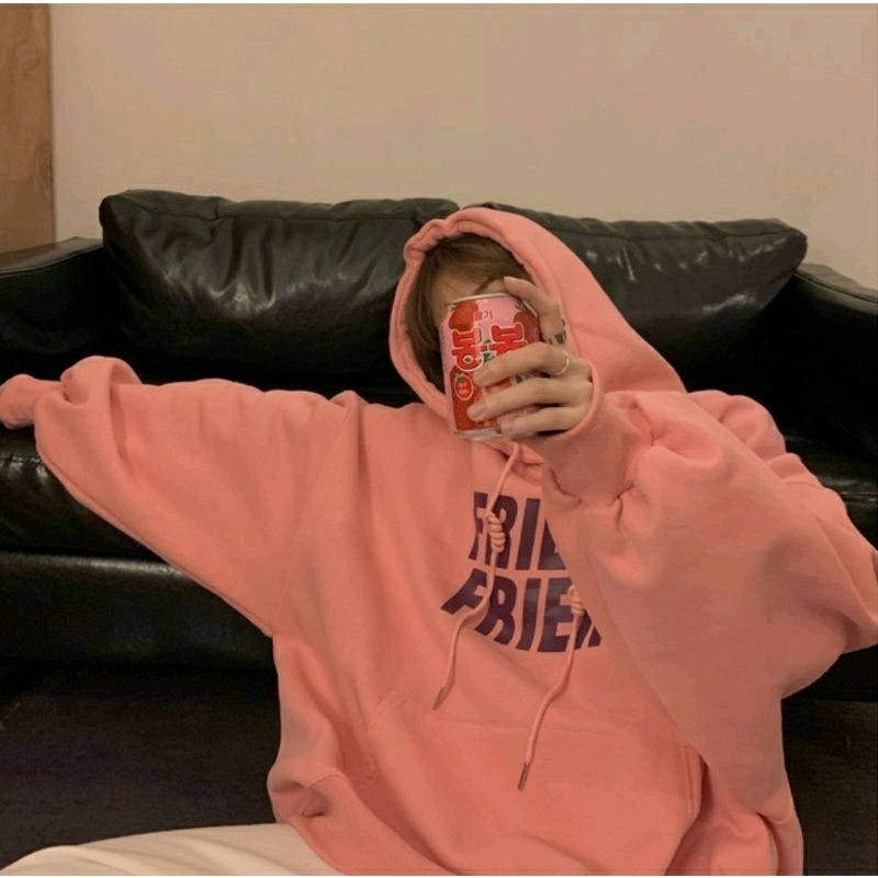 S - XXXXXL(6XL) Hoodie FRIENDS FRIEN Friend BIGSIZE Jaket Wanita Pria Soulmate Sweatshirt Jumbo XXL XXXL 4XL 5XL Korean Style Pink Navy Mustard beige krem Jaketin aja