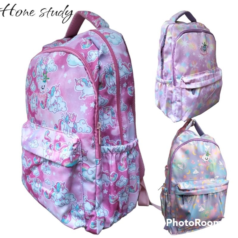 ransel sekolah HSD wanita honestudy keren model kekinian/tas anak unicorn import