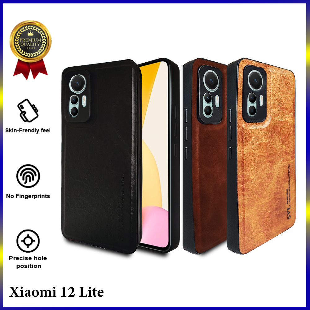 Xiaomi 12 Lite Case SVL Leather Casing Slim Softcase Kulit