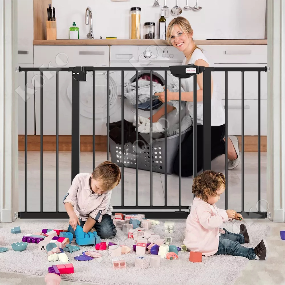 【Penjual Lokal】Tinggi 75cm Baby Safety Gate Pagar Pintu Bayi Penghalang Pintu Bayi Pagar Tangg Bayi Pagar Pengaman Bayi Pintu Tangga Pengaman Anak(Lebar yang dapat disesuaikan 75-84cm)