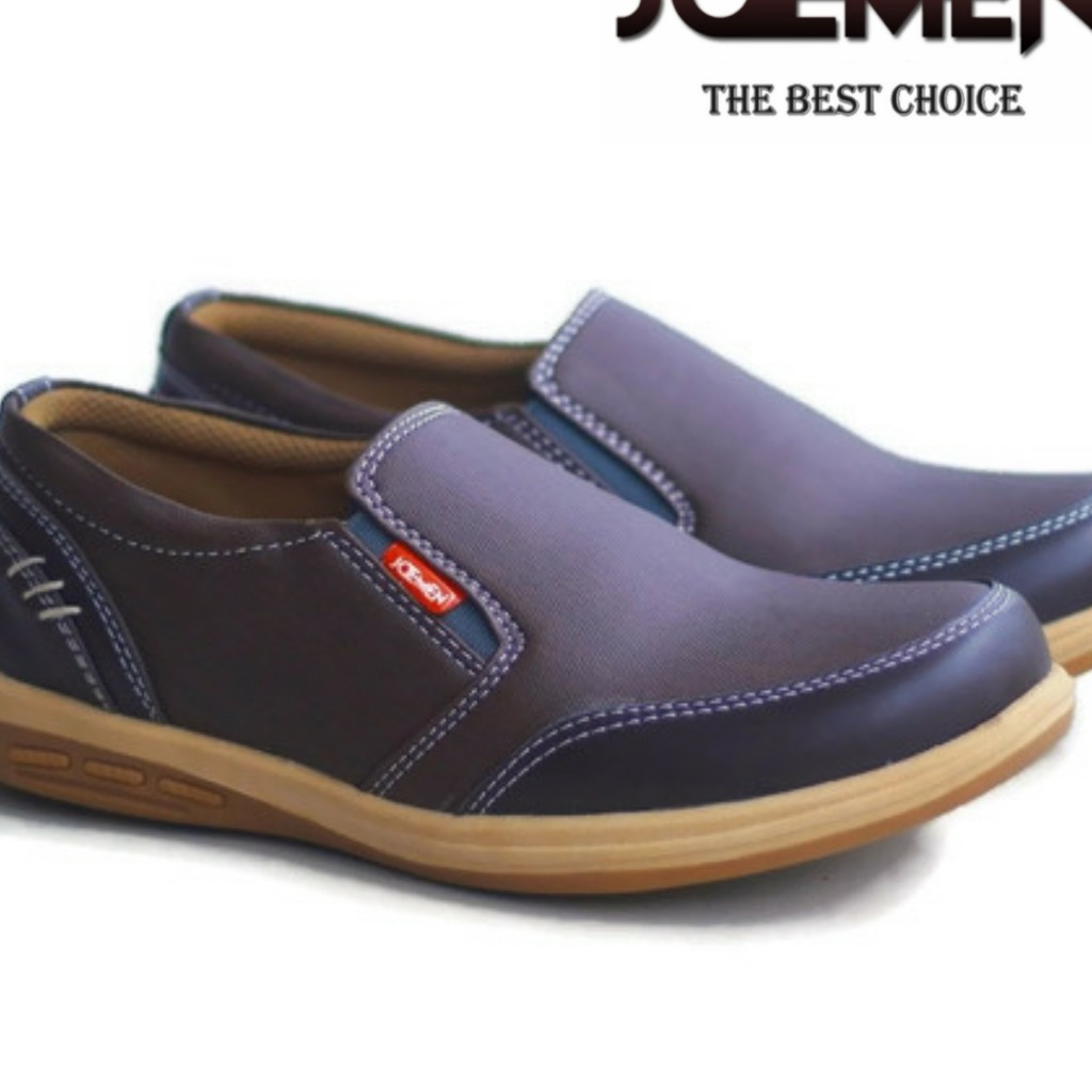 BUNDLING SEPATU KULIT JOEMEN J 28 FREE SANDAL S 35 COKELAT