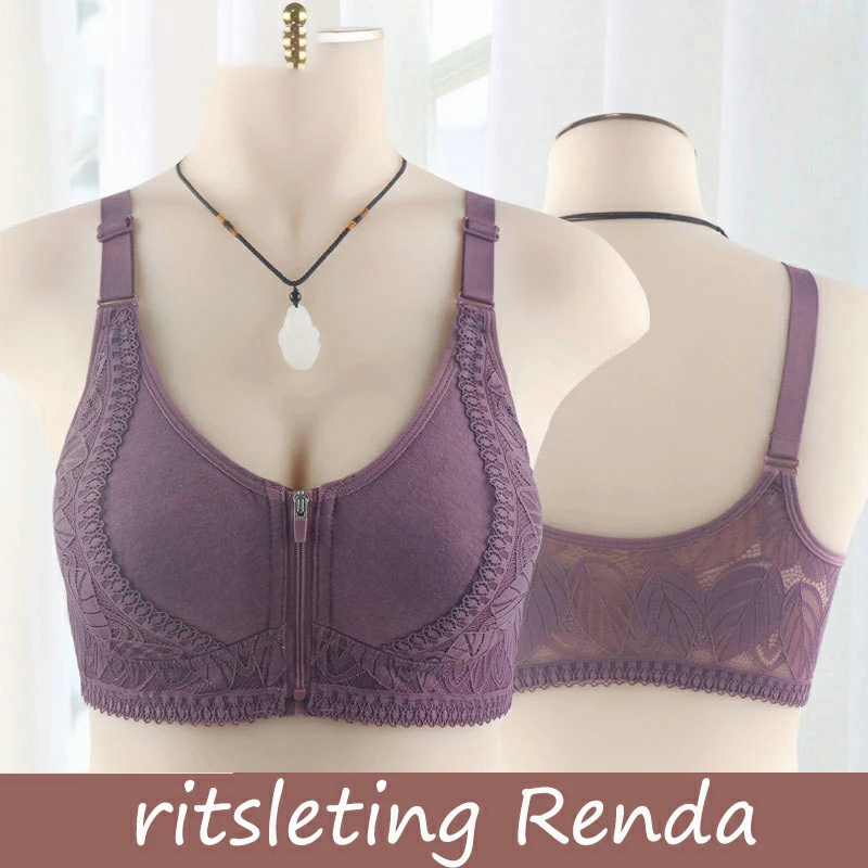 Pri Wanita Tanpa Kawat Bra Sexy Pakain Dalam Push Up Bh Seamless Bra Seksi Kancing Depan Underwear