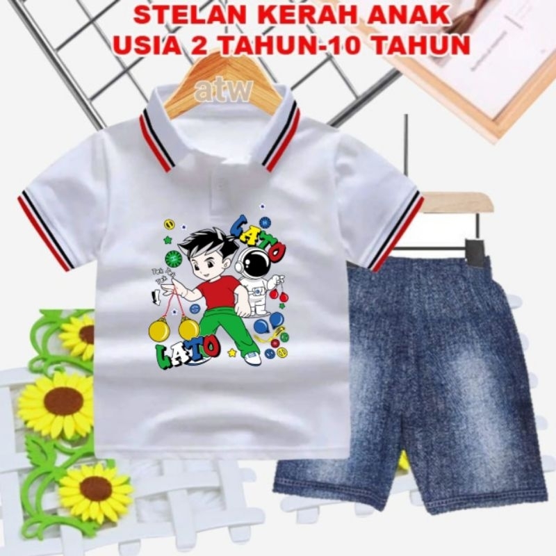 STELAN WANGKY ANAK CELANA SEMI JEANS USIA 2 THN-10 THN (TEK-TEK)