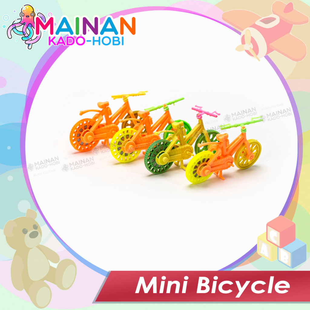 HADIAH MAINAN ANAK TRADITIONAL MINIATUR SEPEDA MINI TARIK