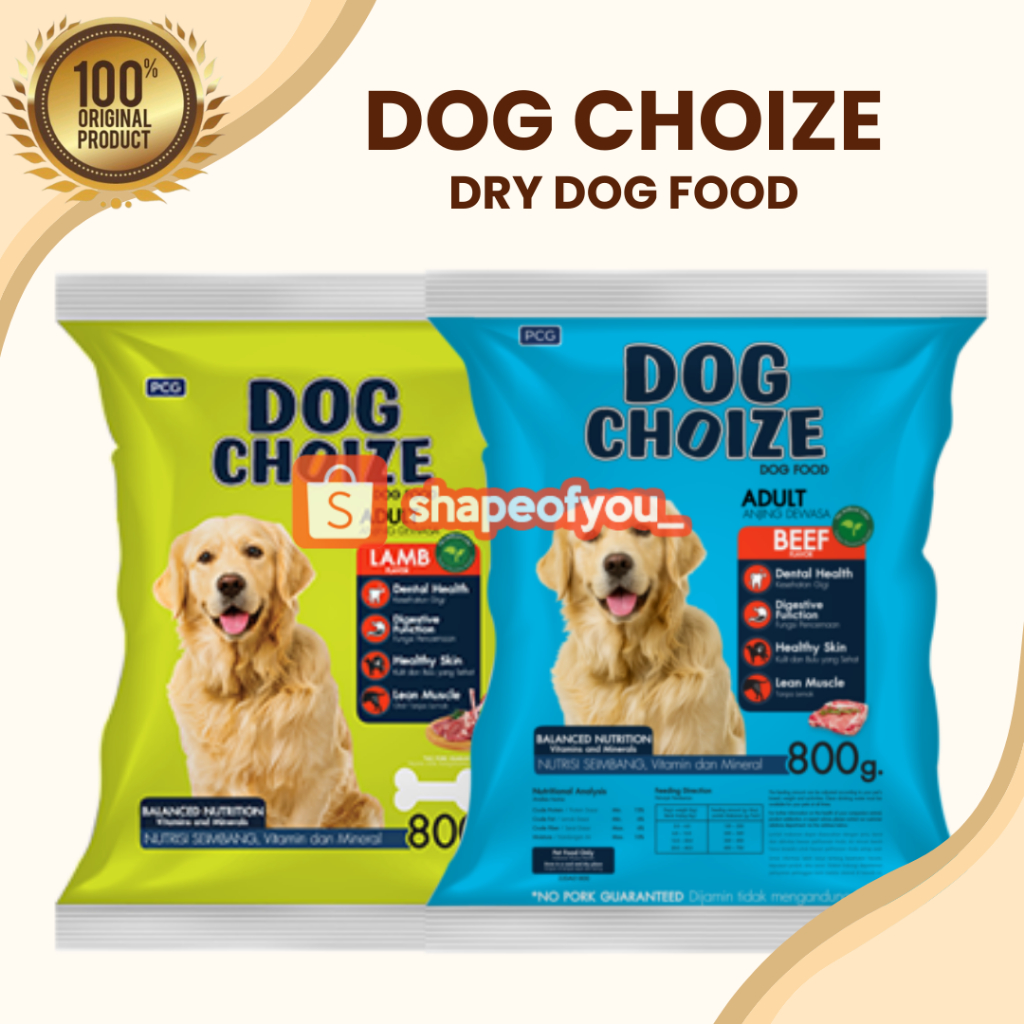 Dog Choize Makanan Kering Anjing Dogchoize 800gr Adult Puppy Pakan Anjing Dog Choice Beef Lamb Freshpack