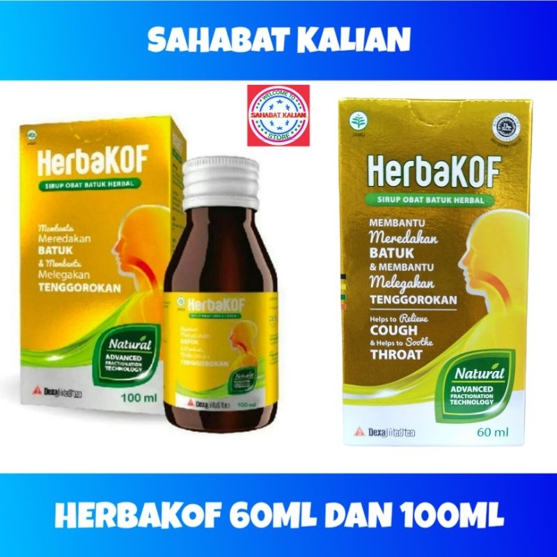 

HERBAKOF 60ML DAN 100ML SIRUP OBAT BATUK HERBAL