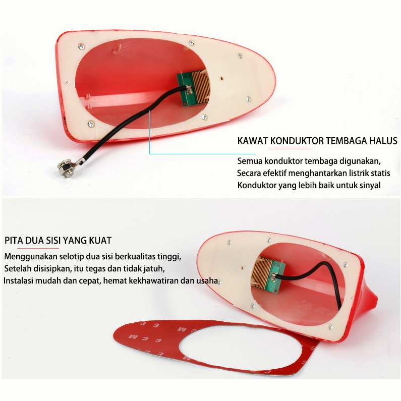 WTW11 Antena Sirip Hiu Hybrid JS Racing Shark Fin / Antena
