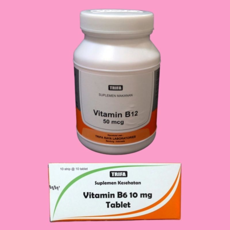 Vitamin B6 Trifa 10mg / B12 50mcg  - Suplemen Makanan & Kesehatan