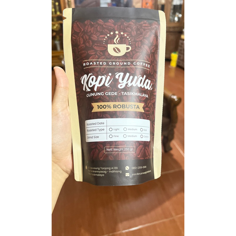 

kopi Robusta Yuda 250 gr