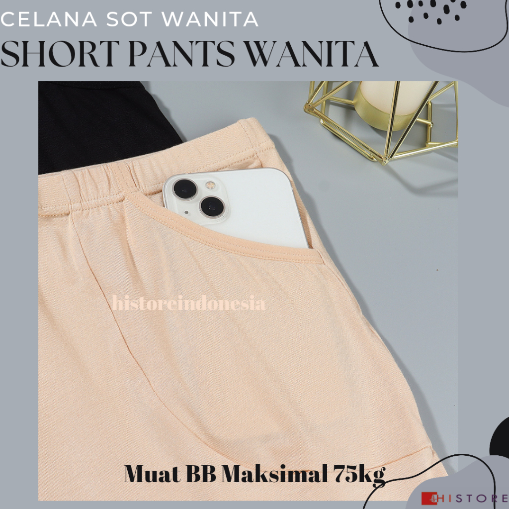 [HI] Short Pants Wanita Seamless Fit 405 Sot Pan Celana Pendek Ketat BB Maks 75 kg