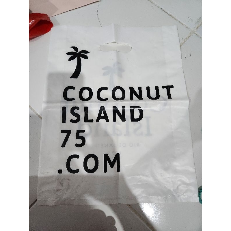 plastic bag coconut island