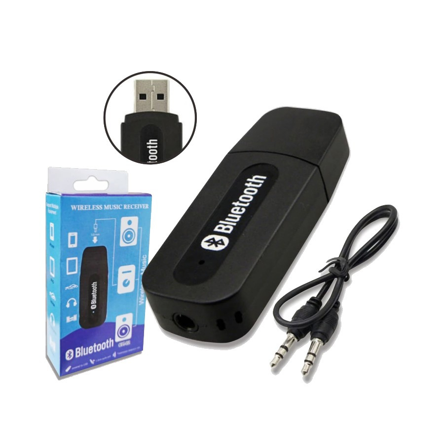 USB Bluetooth CK-02 Wireless Music Kabel Audio Receiver Mobil Speaker Audio Bluetooh Mobil