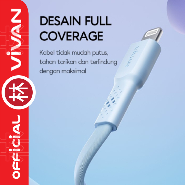 Vivan CSL100 II Lightning 100cm Kabel Data Cable New CSL100S CSL100 40 Pcs